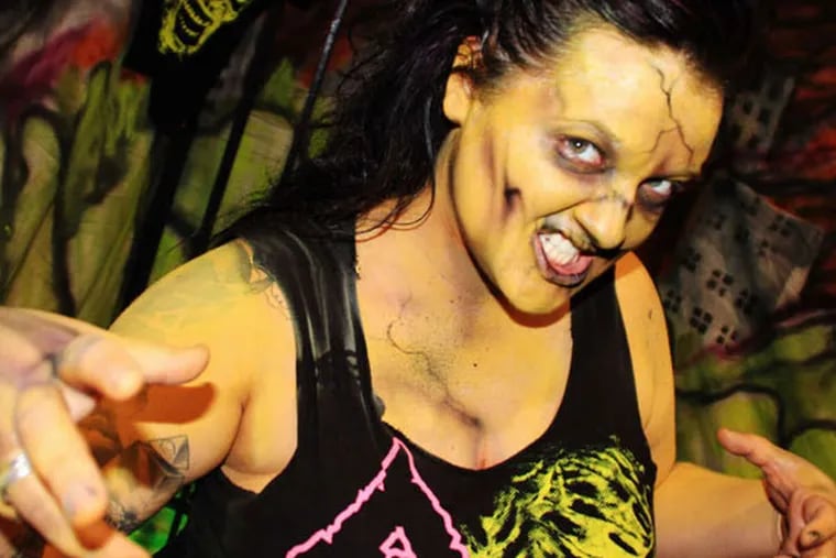 Zombie fan at Walker Stalker Con Atlanta, 2014.
