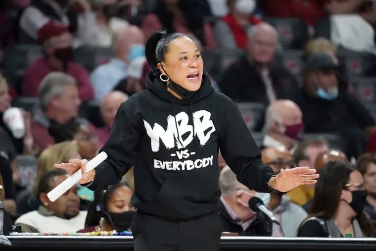 South Carolina head coach Dawn Staley during the second half of a game at Kentucky.