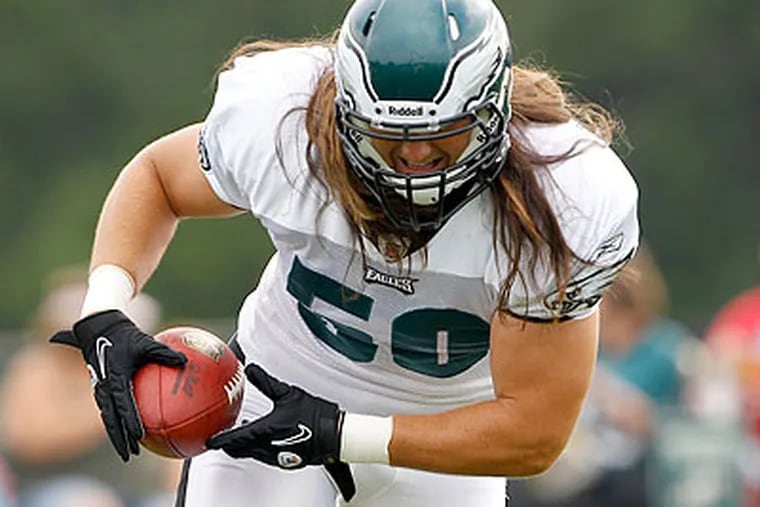 Casey Matthews started at middle linebacker in the Eagles' first two preseason games. (Yong Kim/Staff Photographer)