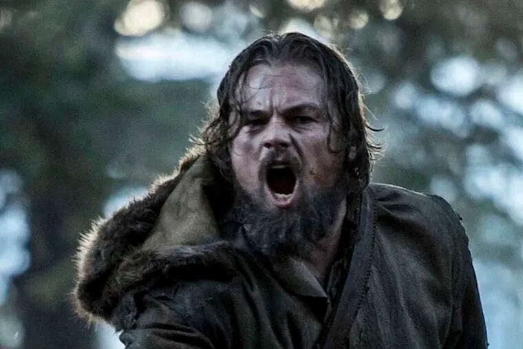 Leonardo DiCaprio as the vengeful fur trapper in &quot;The Revenant,&quot; among five nominated for best actor.