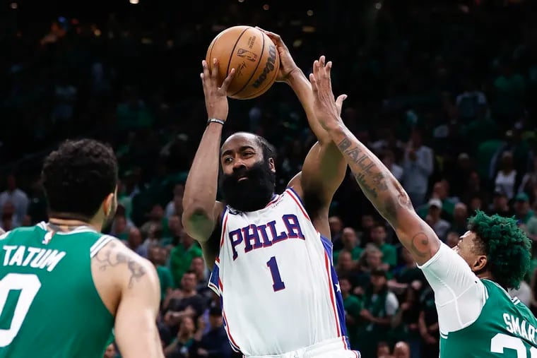 Sixers guard James Harden during Game 7 of the Eastern Conference semifinals on May 14.