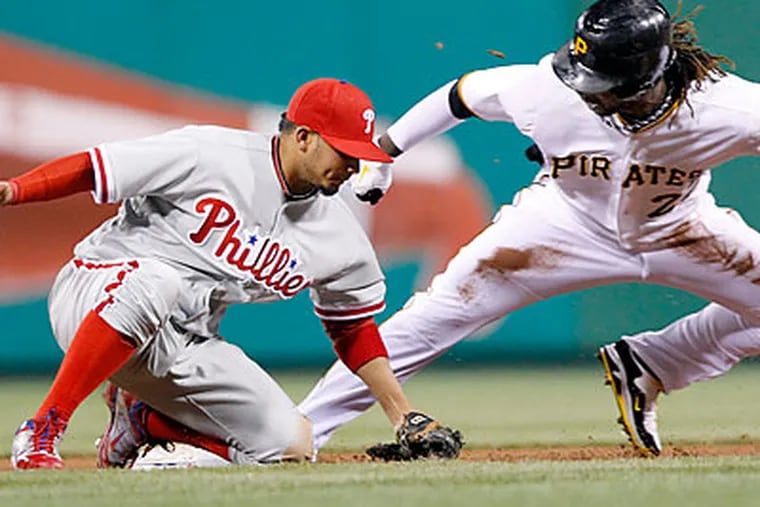 The Phillies lost consecutive one-run games to the Pirates over the weekend. (Keith Srakocic/AP)
