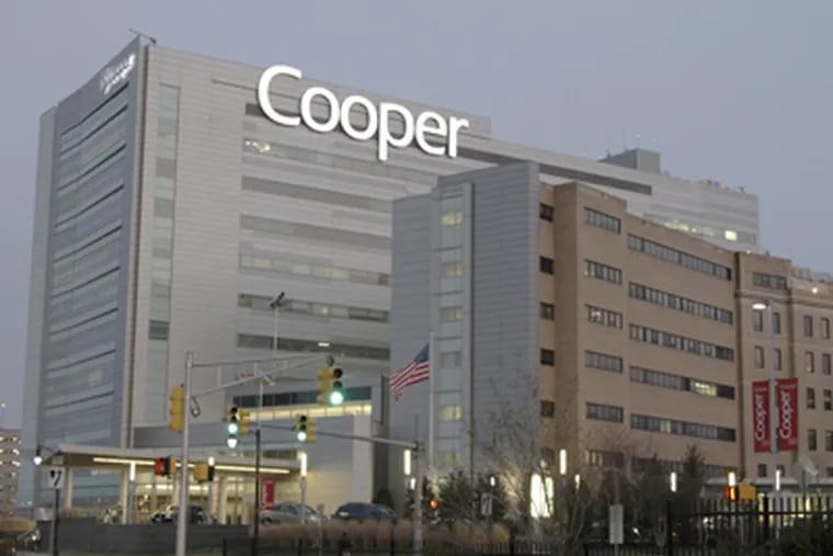 At Camden's Cooper University Hospital, politically connected firms have won millions of dollars in hospital-related contracts over the years, public records show. (Elizabeth Robertson / Staff Photographer)