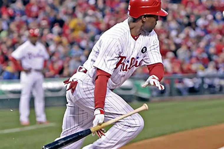 Phillies shortstop Jimmy Rollins' contract expires at the end of the 2011 season. (Steven M. Falk/Staff Photographer)