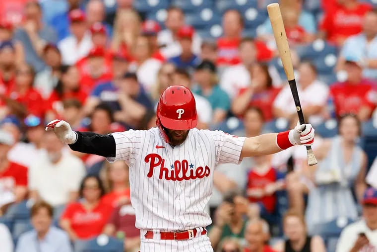 Bryce Harper is hoping the Phillies can hang in there until his left thumb heals.