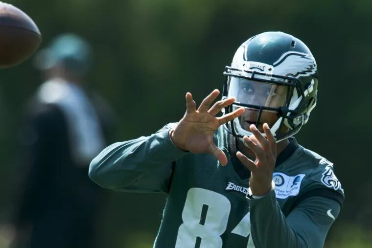 Jordan Matthews was among a group of Eagles who worked  with a San Diego trainer last week.