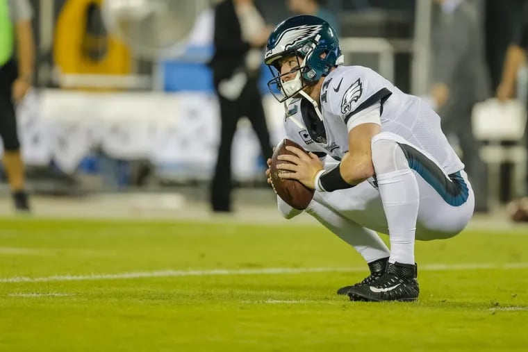 Eagles quarterback Carson Wentz’s fantasy stock continues to rise.