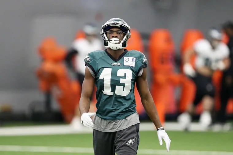 Nelson Agholor went from 36 catches in 2016 to 62 this season.