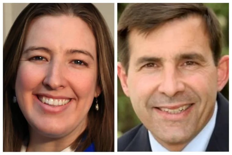 Molly Sheehan (left) is a Democrat running for Pennsylvania’s Fifth District. She said State Rep. Greg Vitali (right) asked her to drop out and endorse him for Congress.