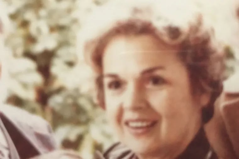 Michelena Annaloro Bruno Maggio, known as Lena, holding her grandson, Peter James Maggio.