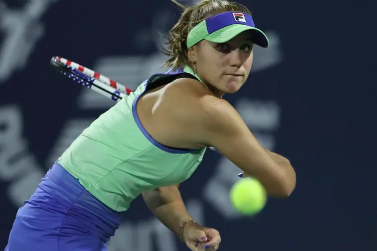 Sofia Kenin has won two of her first three WTT matches.