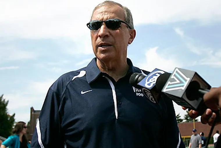 Andy Talley and the Villanova football program could move up to the Big East. (David Swanson/Staff file photo)