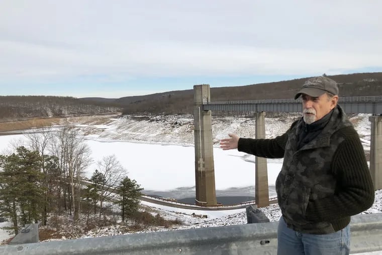 Kenneth Powley, owner of Whitewater Challengers, at the Francis E. Walter Dam and Reservoir in White Haven, Pa. Boaters, anglers, and residents are concerned about a study the dam's owner, the U.S. Army Corps of Engineers, is conducting that could lead to changes in water flow.