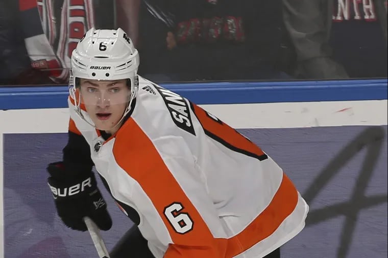 Travis Sanheim, 21, was a healthy scratch in eight of the last nine games, and the Philadelphia Flyers want him playing.