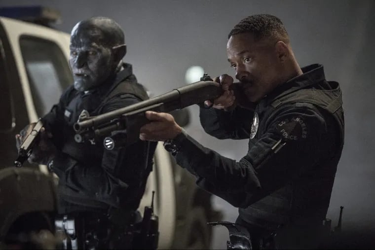 Will Smith, right, and Joel Edgerton in a scene from, &quot;Bright.&quot;