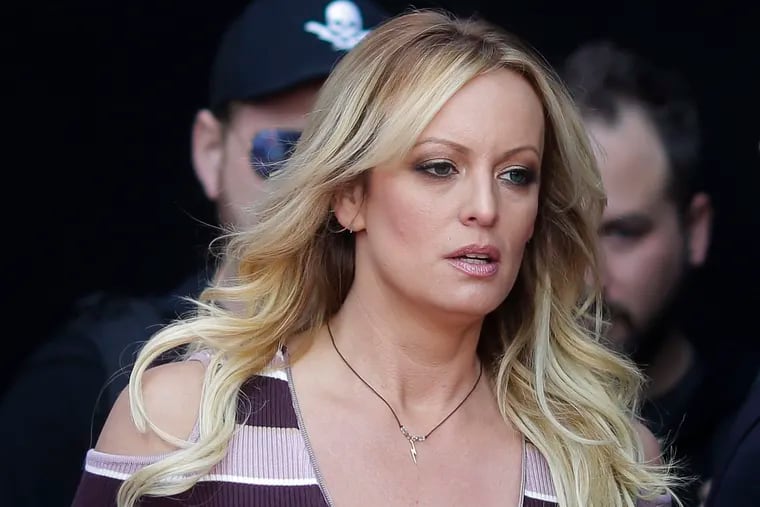 Adult film actress Stormy Daniels arrives for the opening of the adult entertainment fair "Venus" in Berlin in October.