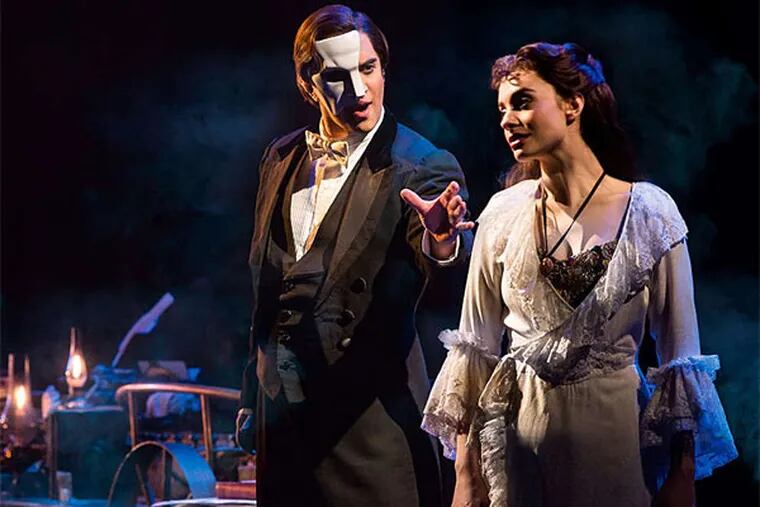 Phantom of the Opera plays at the Academy of Music through April 12.