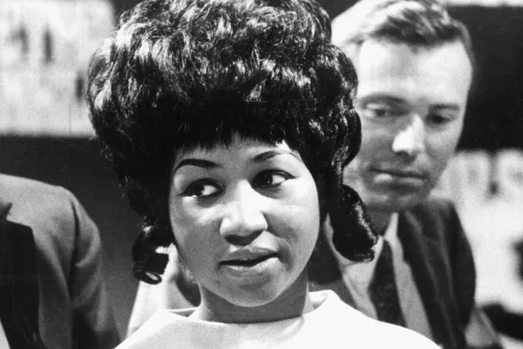 The American blues and soul singer Aretha Franklin during recordings for a TV show in a Cologne studio, pictured on 13th May 1968.