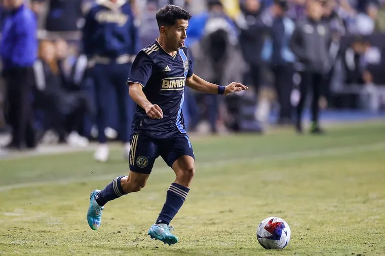 Joaquín Torres on the ball during the Union's game against Orlando last Saturday.