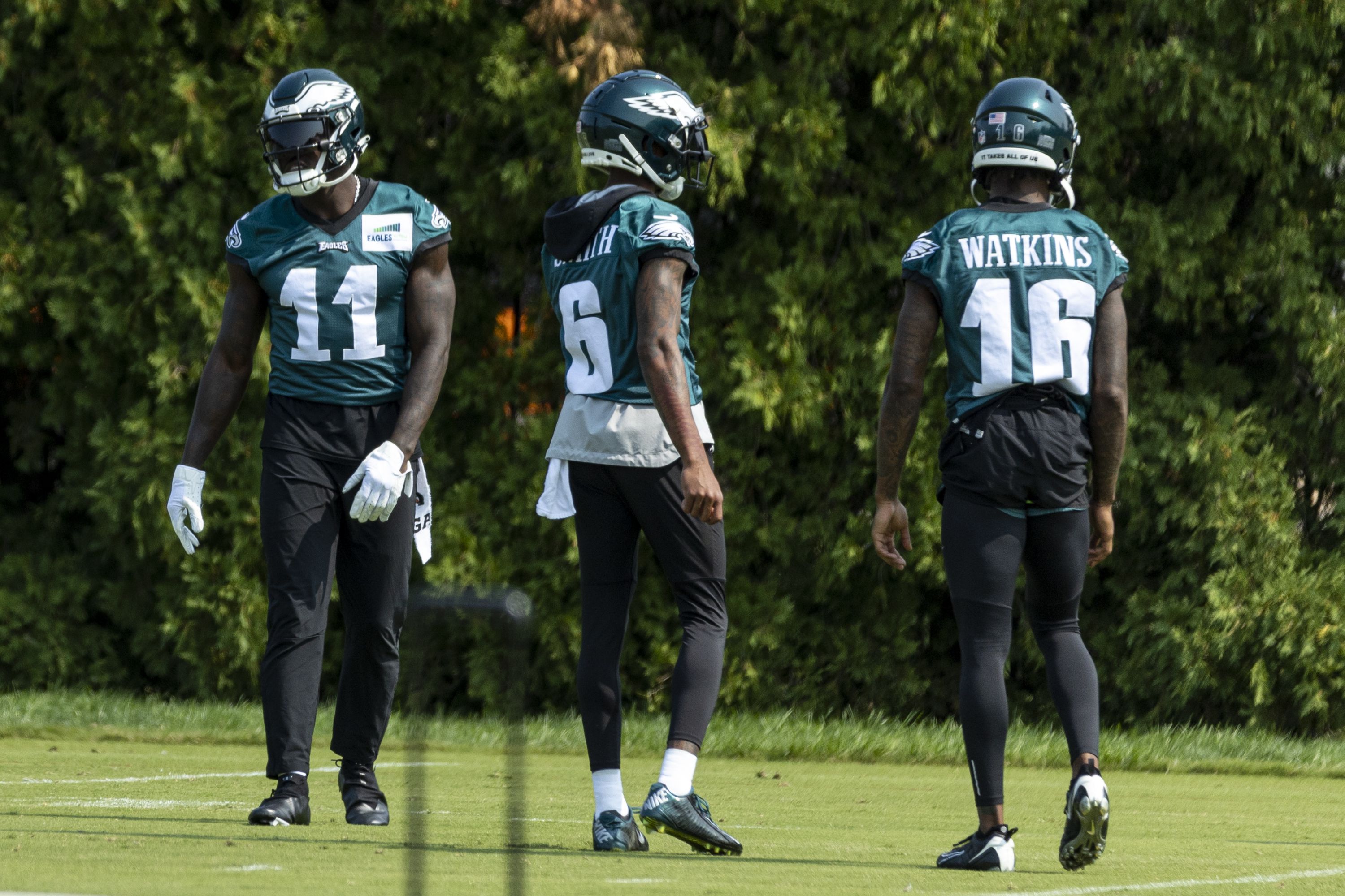 A.J. Brown may be Batman right now, but DeVonta Smith and Quez Watkins hope  not to be Eagles sidekicks