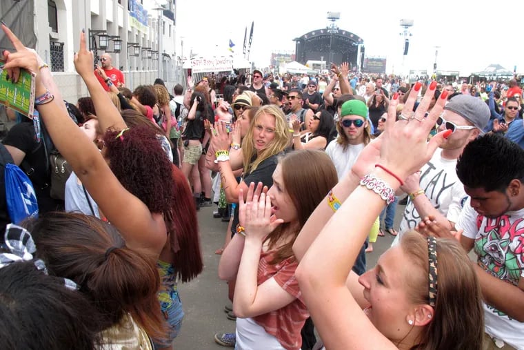 Fans attend Bamboozle on May 20, 2012, in Asbury Park N.J.