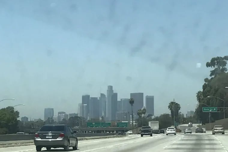 The Los Angeles skyline beckons at the end of a three-and-a-half-day drive from the Philly suburbs.