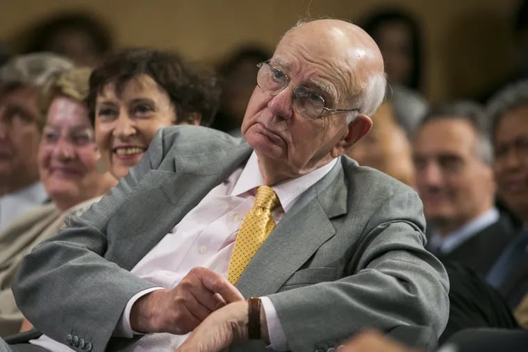 Former Federal Reserve Chairman Paul Volcker attends the Inaugural Michel Camdessus Central Banking Lecture on financial stability in 2014.