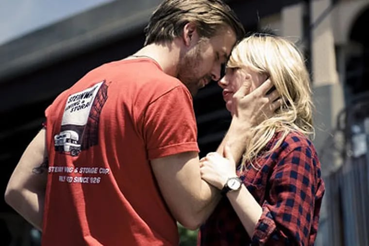 Ryan Gosling and Michelle Williams in a scene from "Blue Valentine." He plays a working-class underachiever, she a college student.