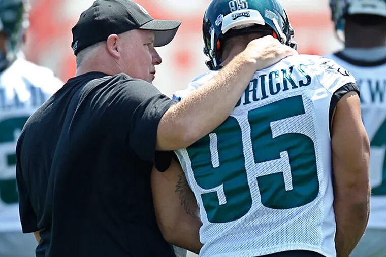 Chip Kelly and Mychal Kendricks.