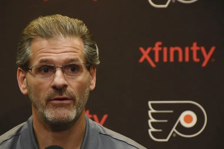 Flyers general manager Ron Hextall, whose team has missed the playoffs in two of his three years, is optimistic about the upcoming season.