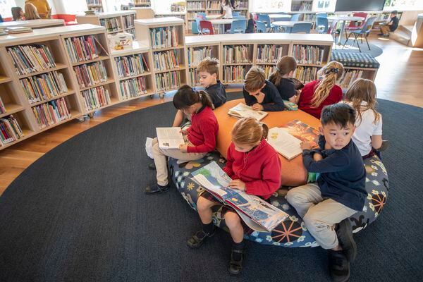 ‘It feels like you’re in heaven’ in suburban private school’s new, kid-designed library