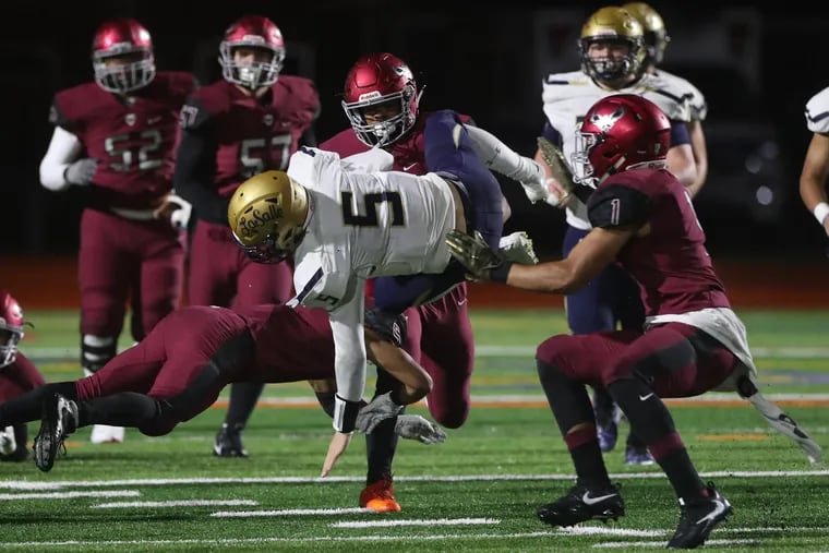 St. Joseph's Prep (in red) has won six games in a row against Catholic League rival La Salle.