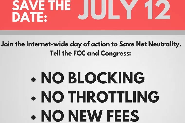 Internet companies plan protest on Wednesday to proposed dismantling of Obama-era internet rules, or ‘net neutrality.’