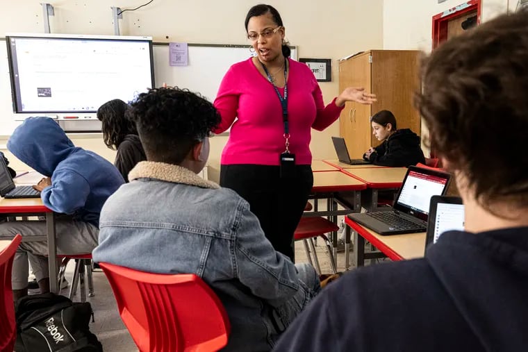 Cherry Hill East teacher Jennifer LaSure teaches an African American history course.