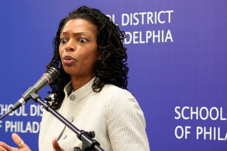 The coalition has come together "to stand up and stand ready to protect and preserve public education in Philadelphia," said Sandra Dungee Glenn, former chairwoman of the Philadelphia School Reform Commission, shown in a 2009 photo. (Christina Mazza / File)