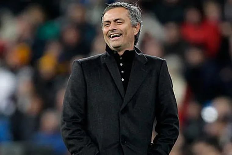 Jose Mourinho and Real Madrid will play the Union at Lincoln Financial Field in July. (Paul White/AP file photo)