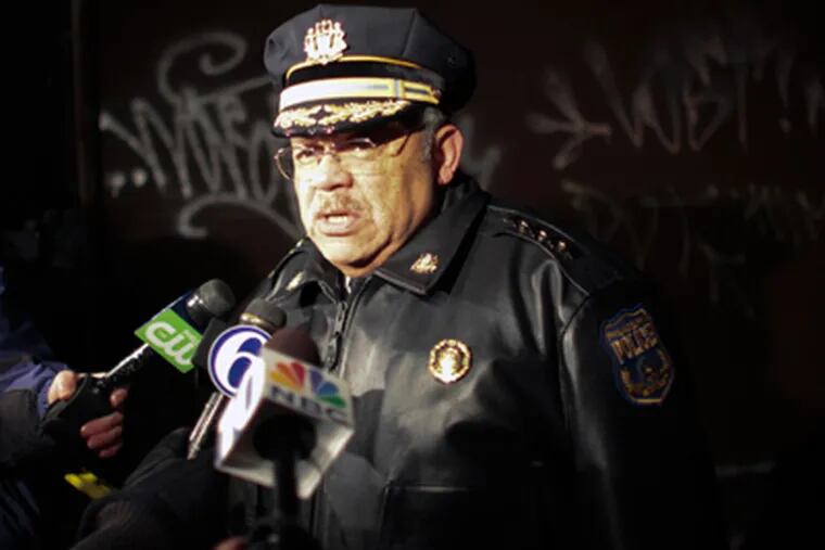 Police Commissioner Charles H. Ramsey says the most recent body found in Kensington is a "suspicious death." (Joseph Kaczmarek / For the Daily News)