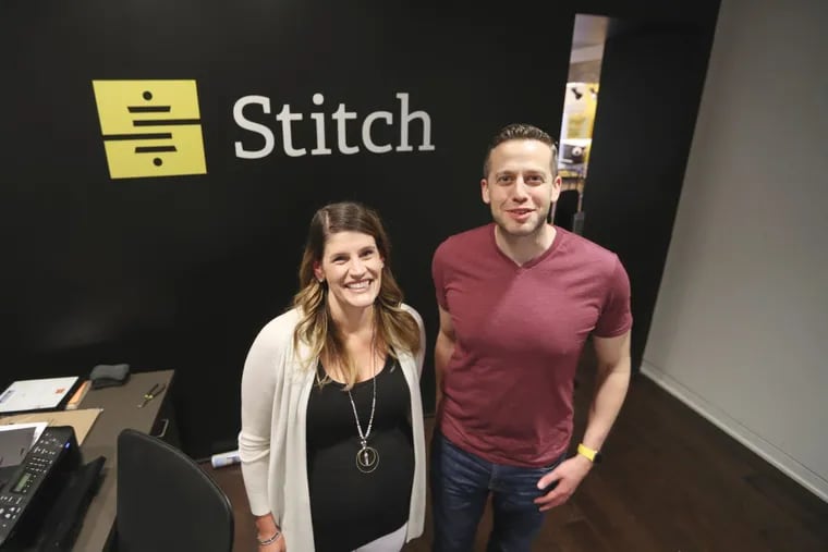 Head of people operations Sam Glasberg, who led the charge to rethink diversity and inclusion at Stitch, and CEO Jacob Stein.