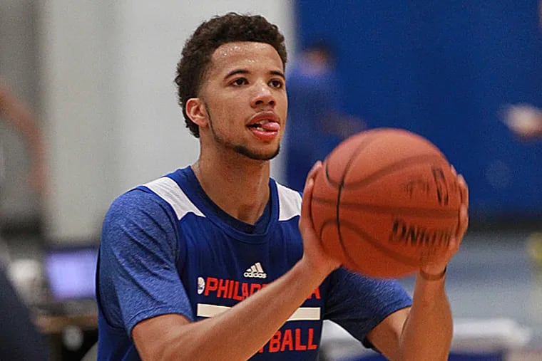 Sixers point guard Michael Carter-Williams. (Michael Bryant/Staff Photographer)