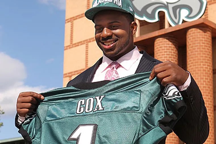 Fletcher Cox's pass-rushing skills made him an attractive draft pick for the Eagles. (Michael Bryant/Staff Photographer)