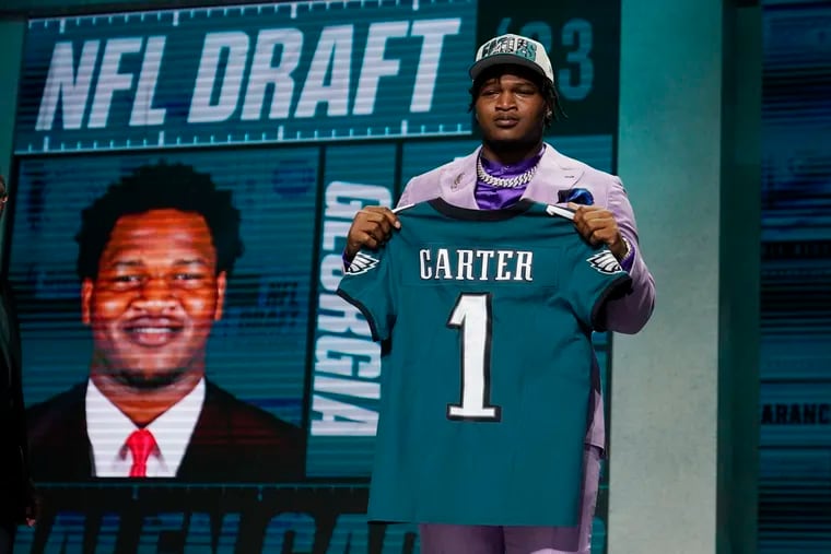 Eagles pick rushing duo Jalen Carter, Nolan Smith in first