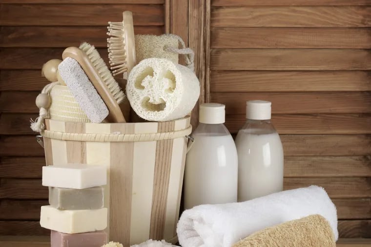 Organize your products per occasion, and store in separate baskets in a nearby dresser or hall closet outside of your bathroom. 