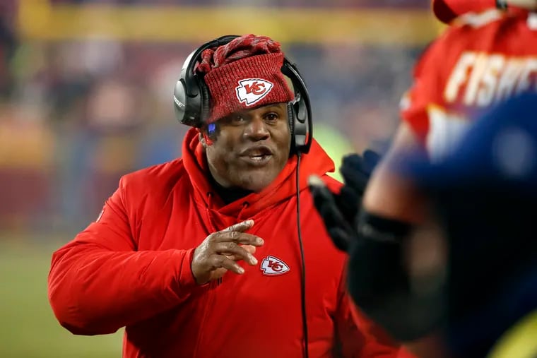 Kansas City Chiefs offensive coordinator Eric Bieniemy intervewed with three of the five teams that were hiring new head coaches. He didn't get any of the three jobs.