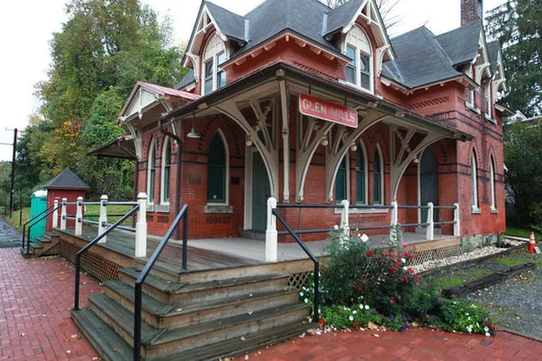 The Glen Mills train station, also home to the Thornbury Historical Society. ( MICHAEL BRYANT  / Staff Photographer )