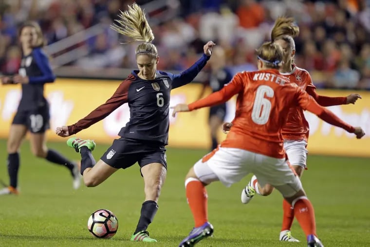 Morgan Brian signed a 2 1/2-year contract to play in Lyon, the city serving as the hub for the 2019 Women’s World Cup.