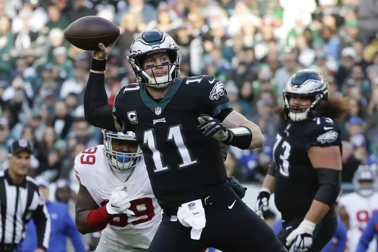 Carson Wentz led the Eagles on a game-winning drive — something he hasn't done often.