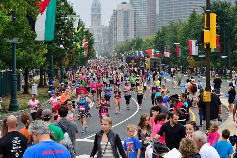 The Parkway hosted the Philly Rock 'n' Roll Half Marathon last month.