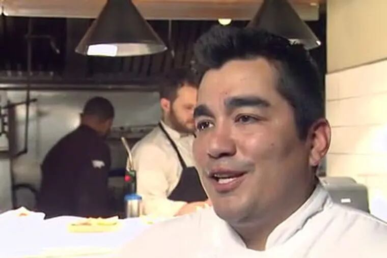 Jose Garces at his Amada in Old City, which opened in 2005.