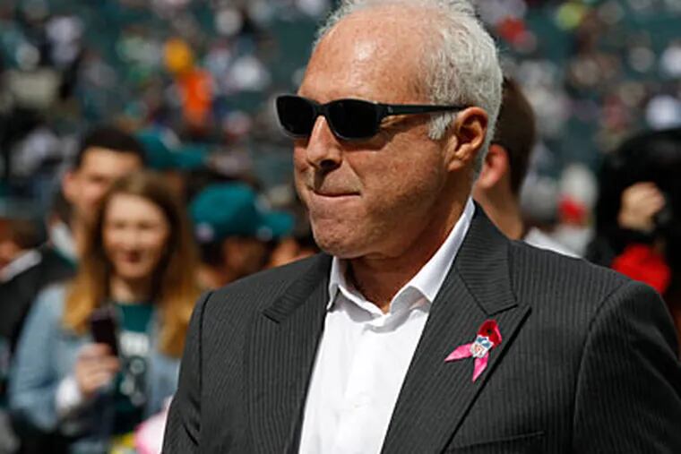 Jeffery Lurie needs to build up the Eagles defense in the upcoming draft. (Alex Brandon/AP)