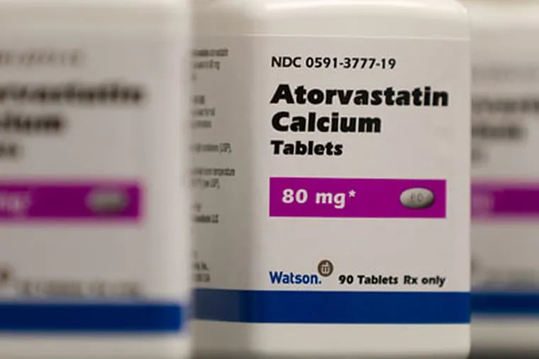Atorvastatin Calcium tablets, or generic Lipitor. (AP Photo/Watson Pharmaceuticals Inc., Bill Gallery)